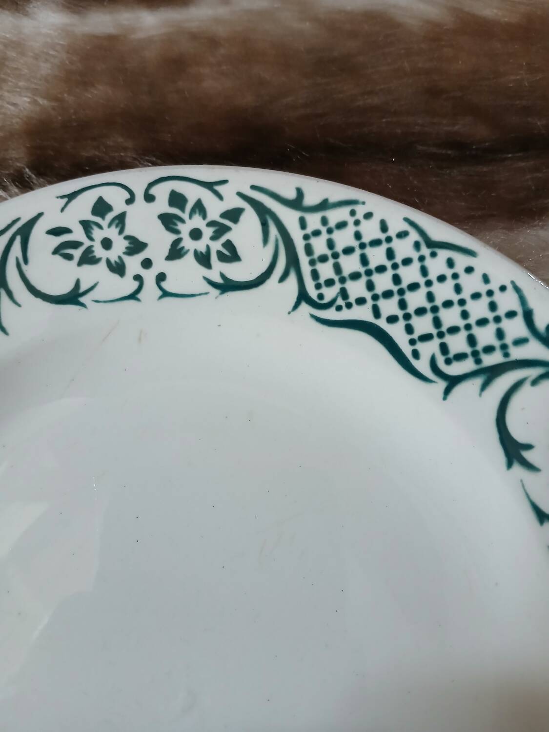 Assiette à dessert Digoin et Sarreguemines 