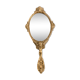 Bronze hand-facing mirror, early twentieth century, Louis XV style, 29 x 13 cm