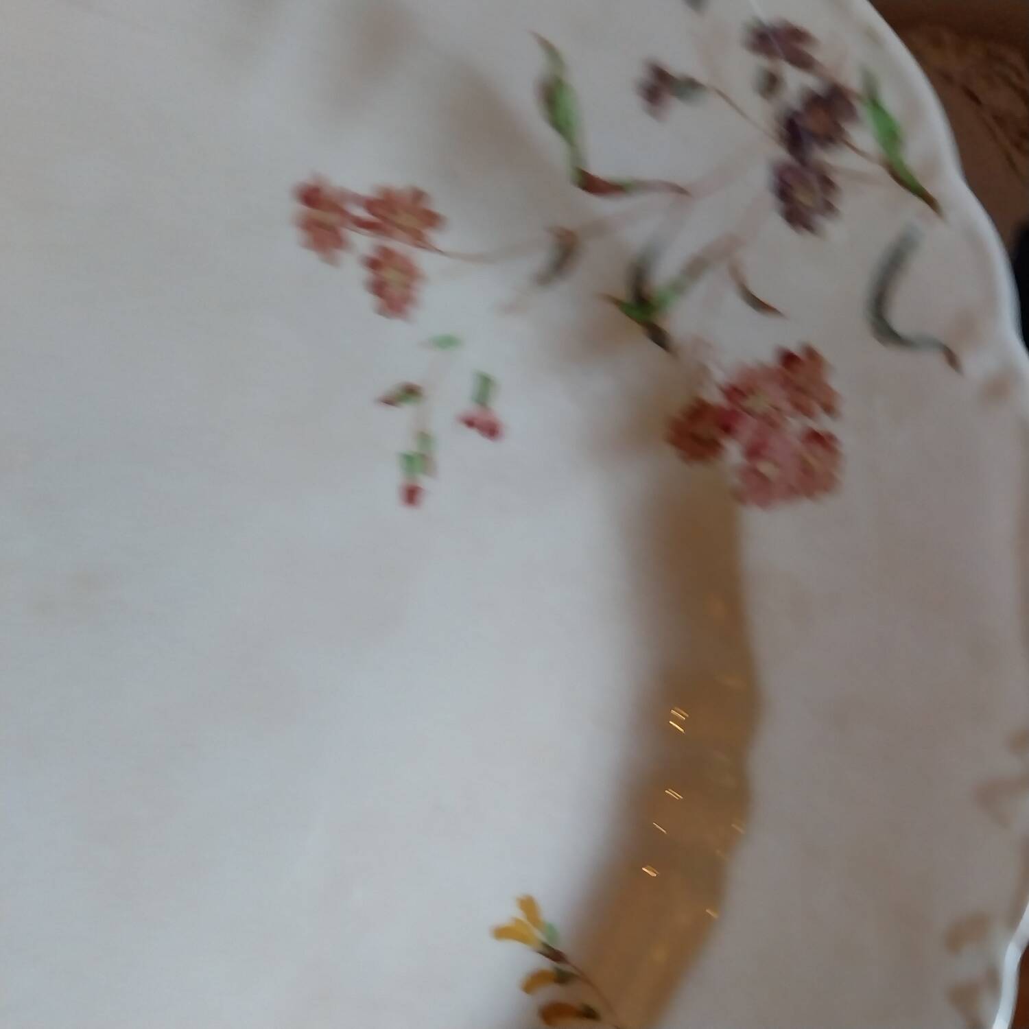 Large antique English-made deep dish