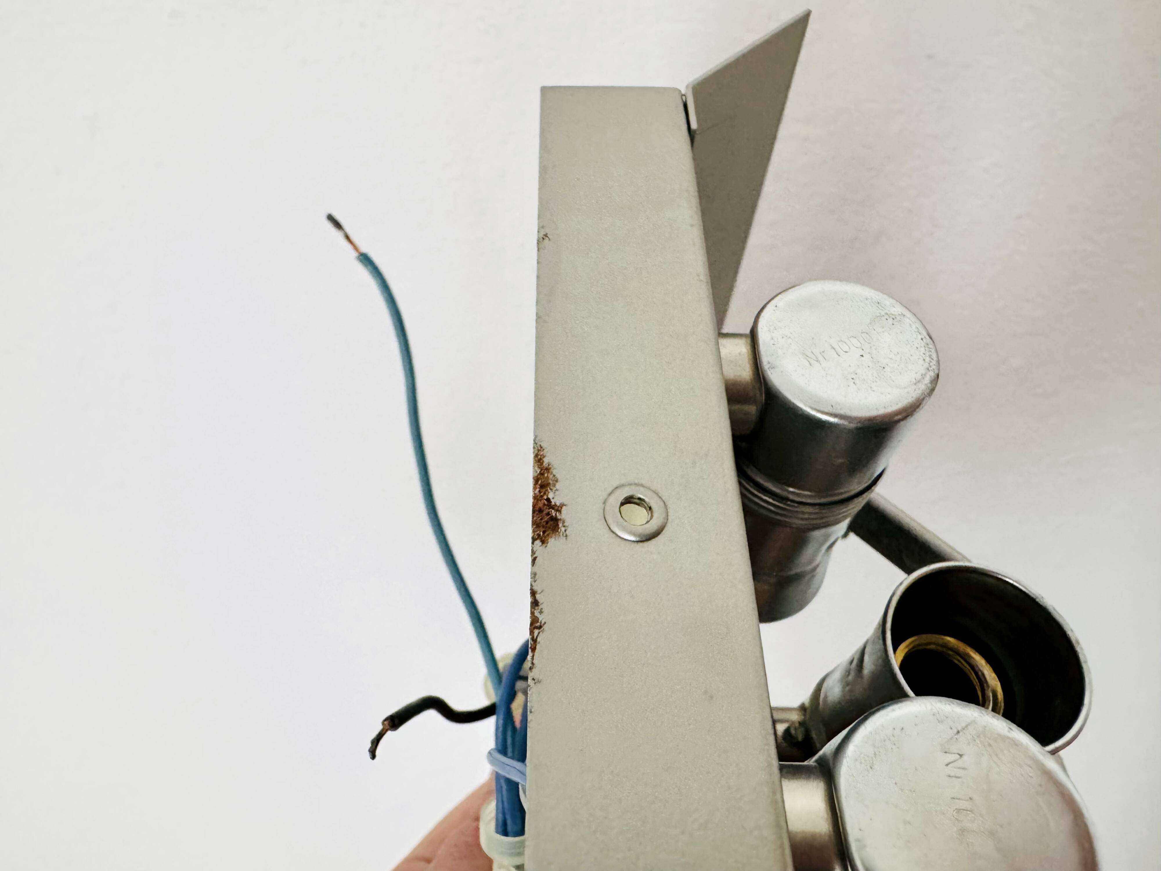 Set of 2 Austrian Ice Glass Wall Lamps by J.T. Kalmar