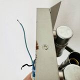 Set of 2 Austrian Ice Glass Wall Lamps by J.T. Kalmar