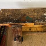 Ancien établi en bois vintage