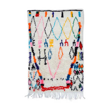 Colorful Berber carpet 176x125cm