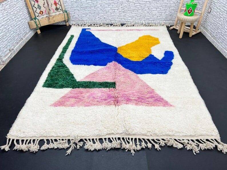 Tapis en laine pure grand taille 200 x 300 cm