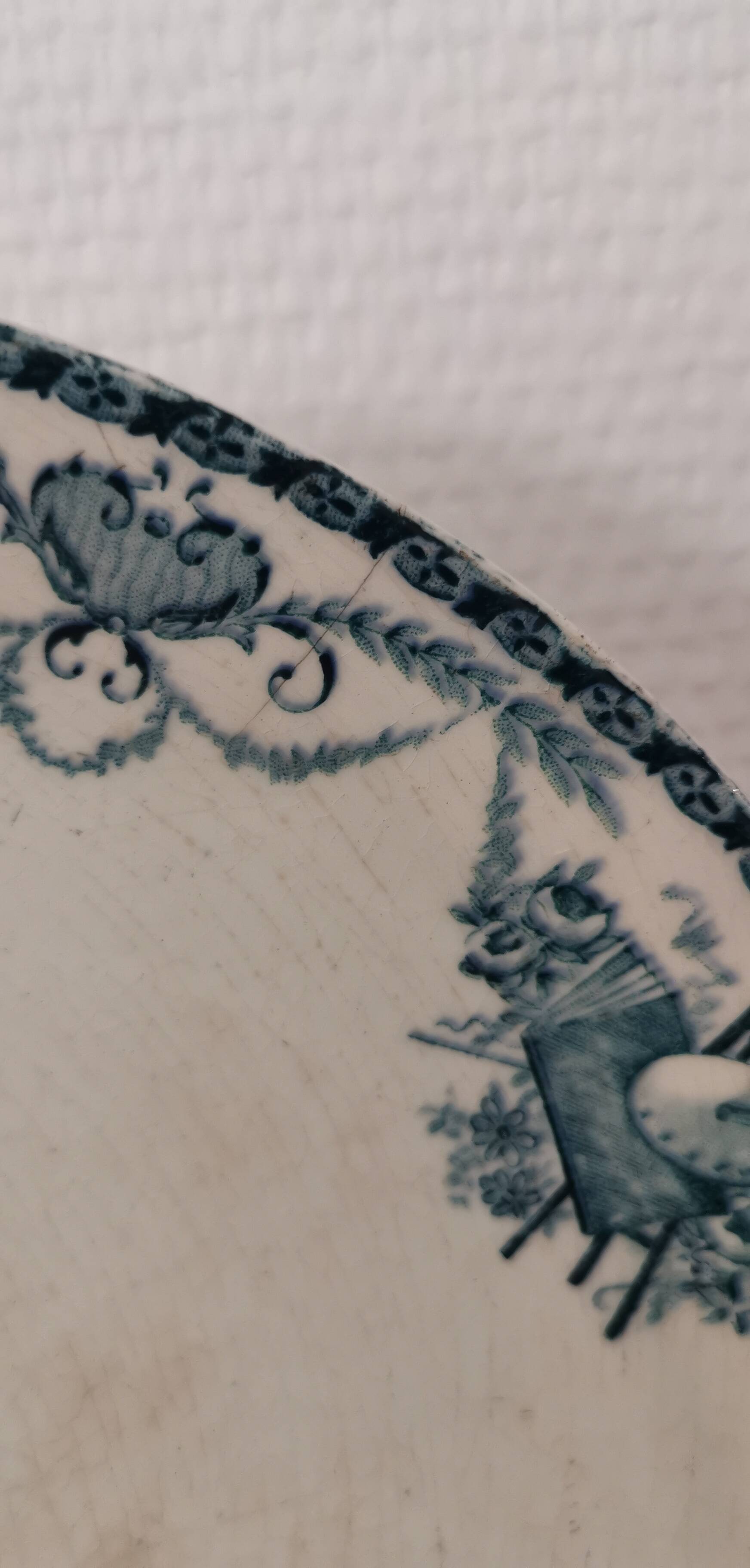 Longwy iron earthenware compote bowl 1900