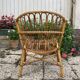 Fauteuil en rotin vintage