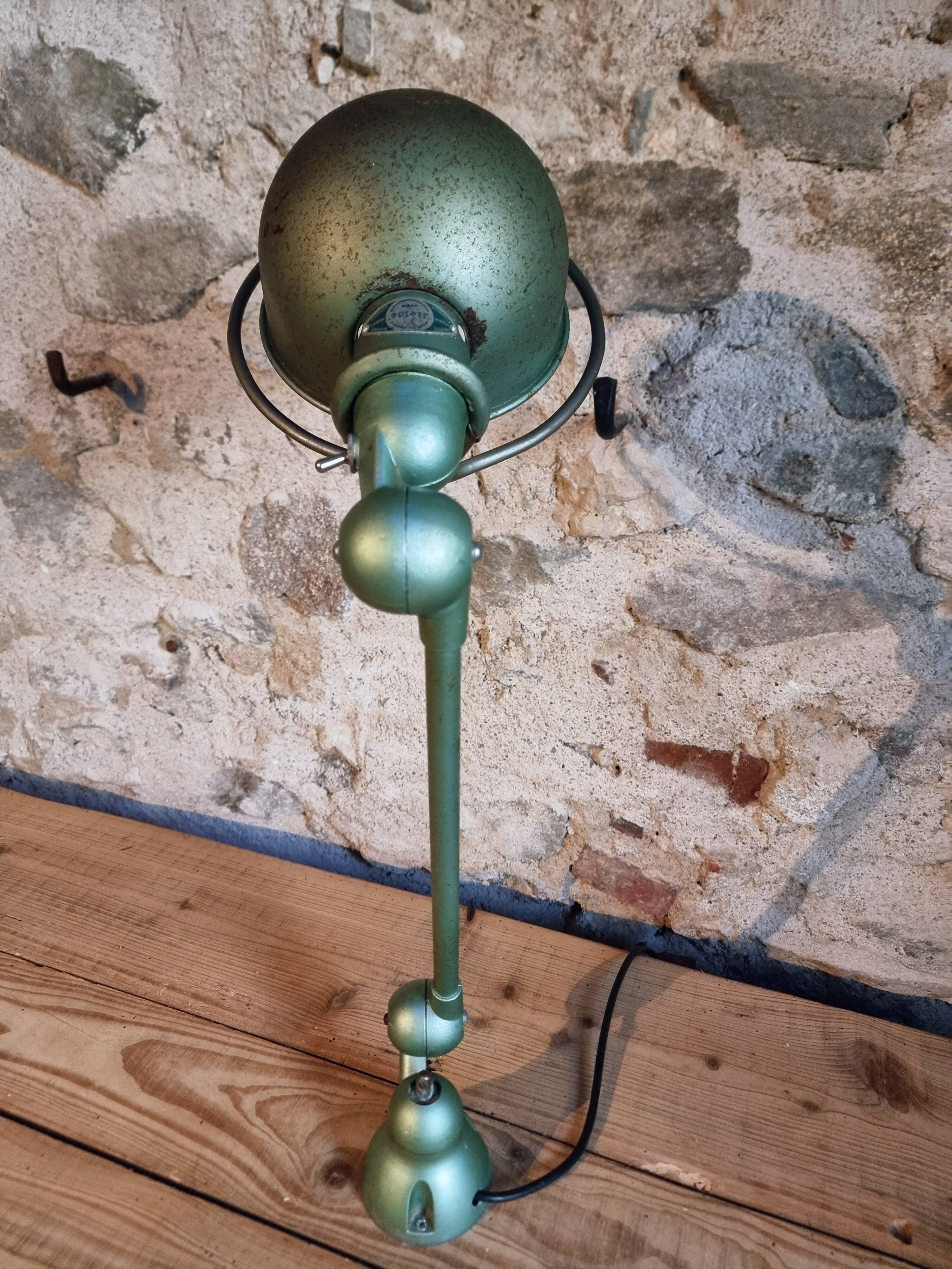 Lampe de bureau industrielle vintage Jielde – Lampe de travail réglable verte