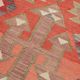 Turkish Handwoven Vintage Herki Kilim 95 cm x 344 cm