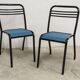 Pair of restored Jean Pauchard Tolix chairs, 1960s