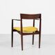 Chaise danoise vintage avec accoudoirs en palissandre par Henry Rosengren Hansen pour Brande Møbelindustri