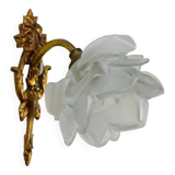 Glass paste flower applique