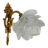 Glass paste flower applique