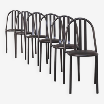 Ensemble de chaises de salle à manger Robert Mallet Stevens nr 222 des années 80/6