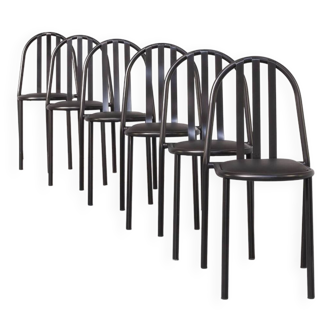 Ensemble de chaises de salle à manger Robert Mallet Stevens nr 222 des années 80/6