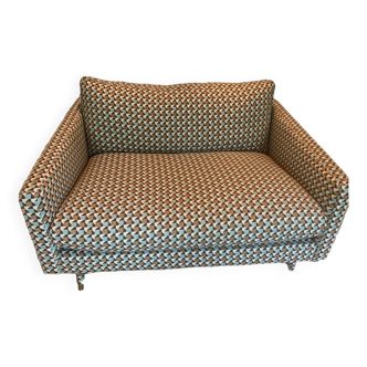 Multicolored 2-seater sofa