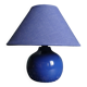 Blue Klein ceramic bedside lamp