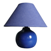 Blue Klein ceramic bedside lamp