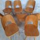 Set of 8 TON515 chairs by Oswald Haerdtl, Czech vintage 1955