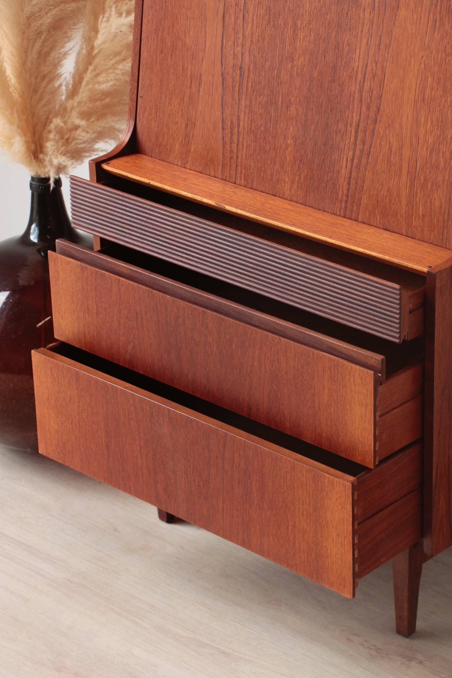 Vintage teak desk by Elliots of Newbury – 1960s design