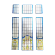 Art Deco stained glass transom window, circa 1900, 20th century