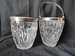1960 / Cristal d'Arques? / 2 Ice Buckets