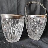 1960 / Cristal d'Arques? / 2 Ice Buckets