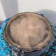 Glacier ennamel tureen vintage turquoise blue 1960 / cyclops varnished earthenware by Charles Cart