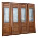 6 solid oak partition doors, 277cm in height (exceptional model)