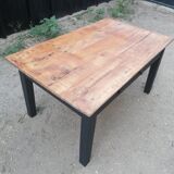 Wooden coffee table with a drawer