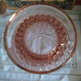 Vintage pink glass carafe