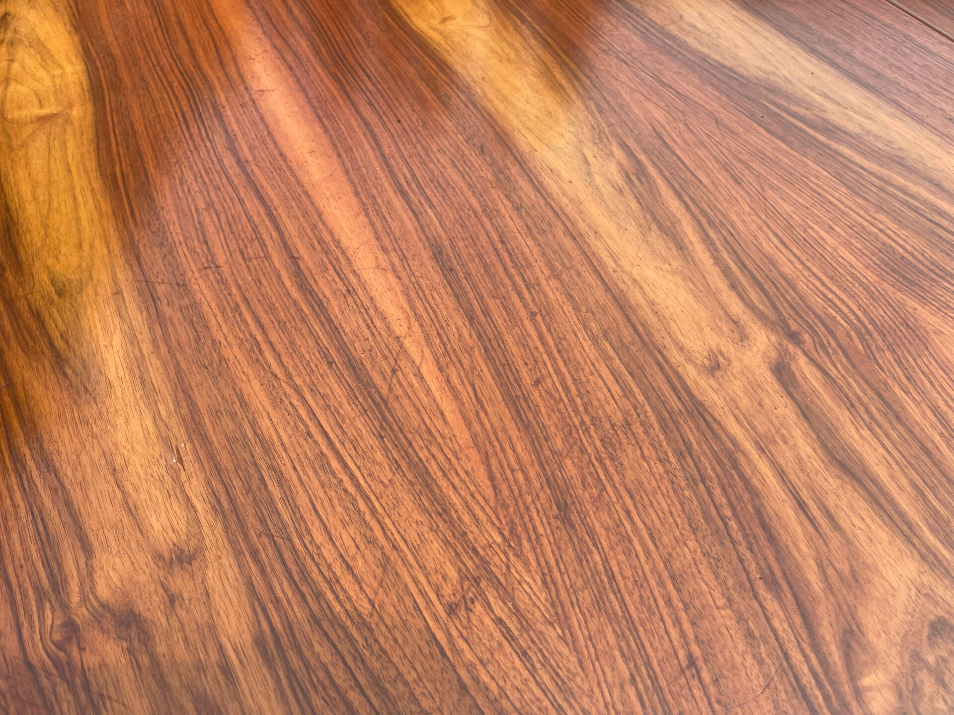 Oval table Baumann, two extensions, rosewood top.