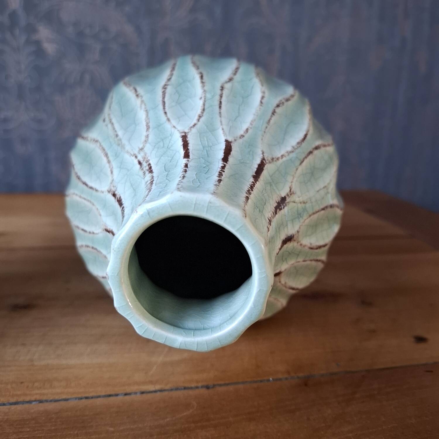 Vase en céramique émaillée, XXème s.