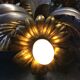 Gold metal wall lamp