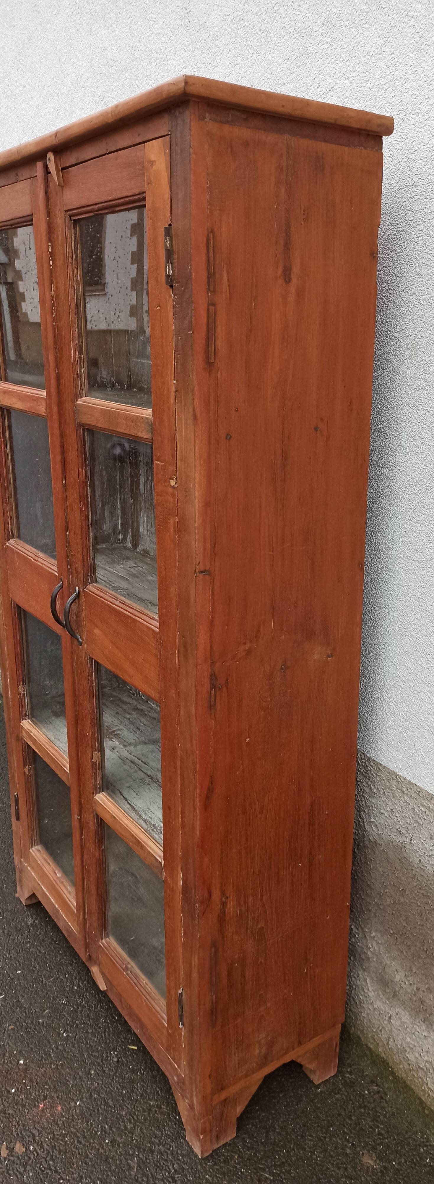 Wooden glass cabinet