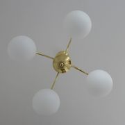 Elegant Gold Vintage Chandelier Mid Century Hollywood Regency Hanging Lamp