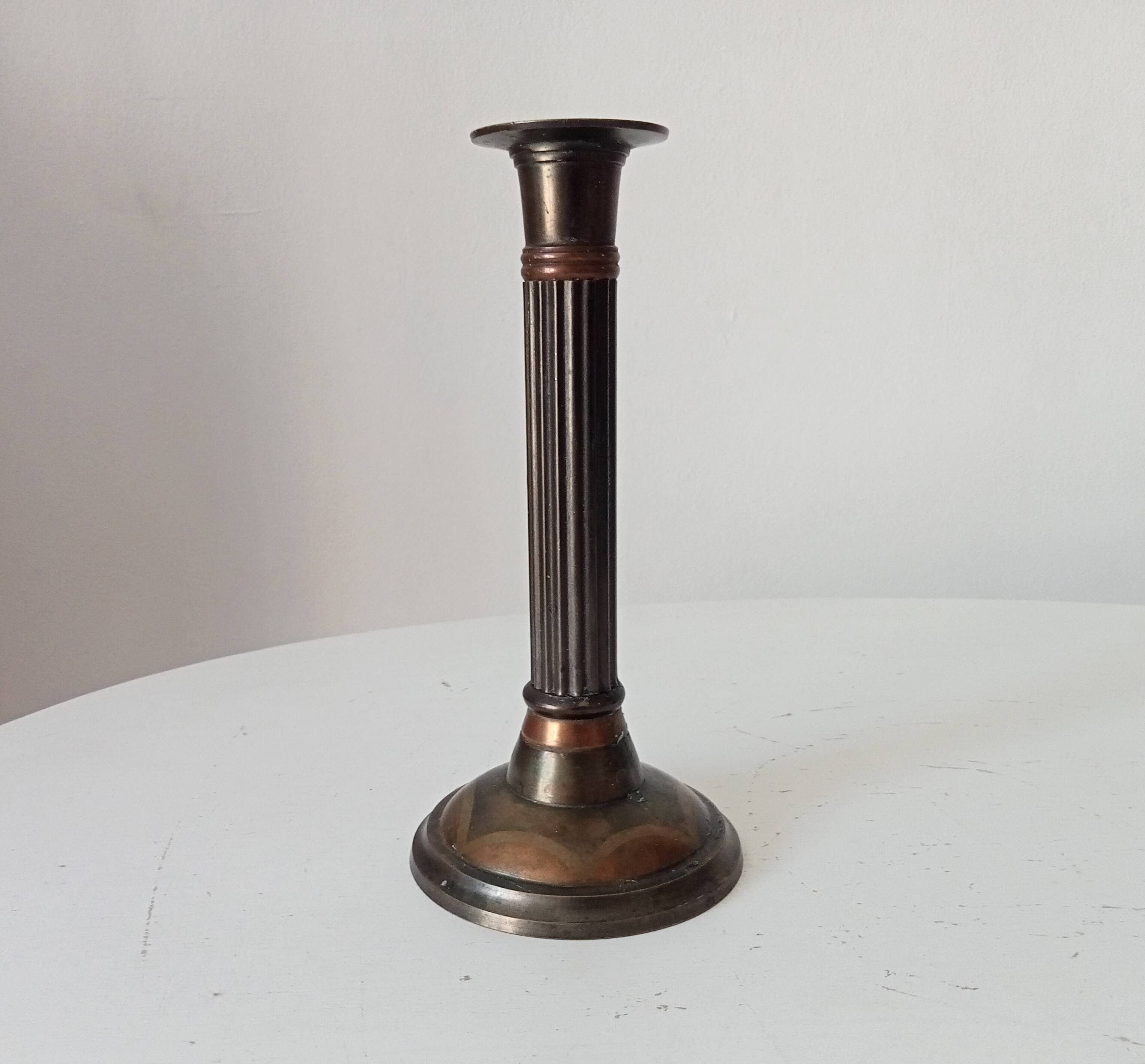 Pair of antique neoclassical candlesticks