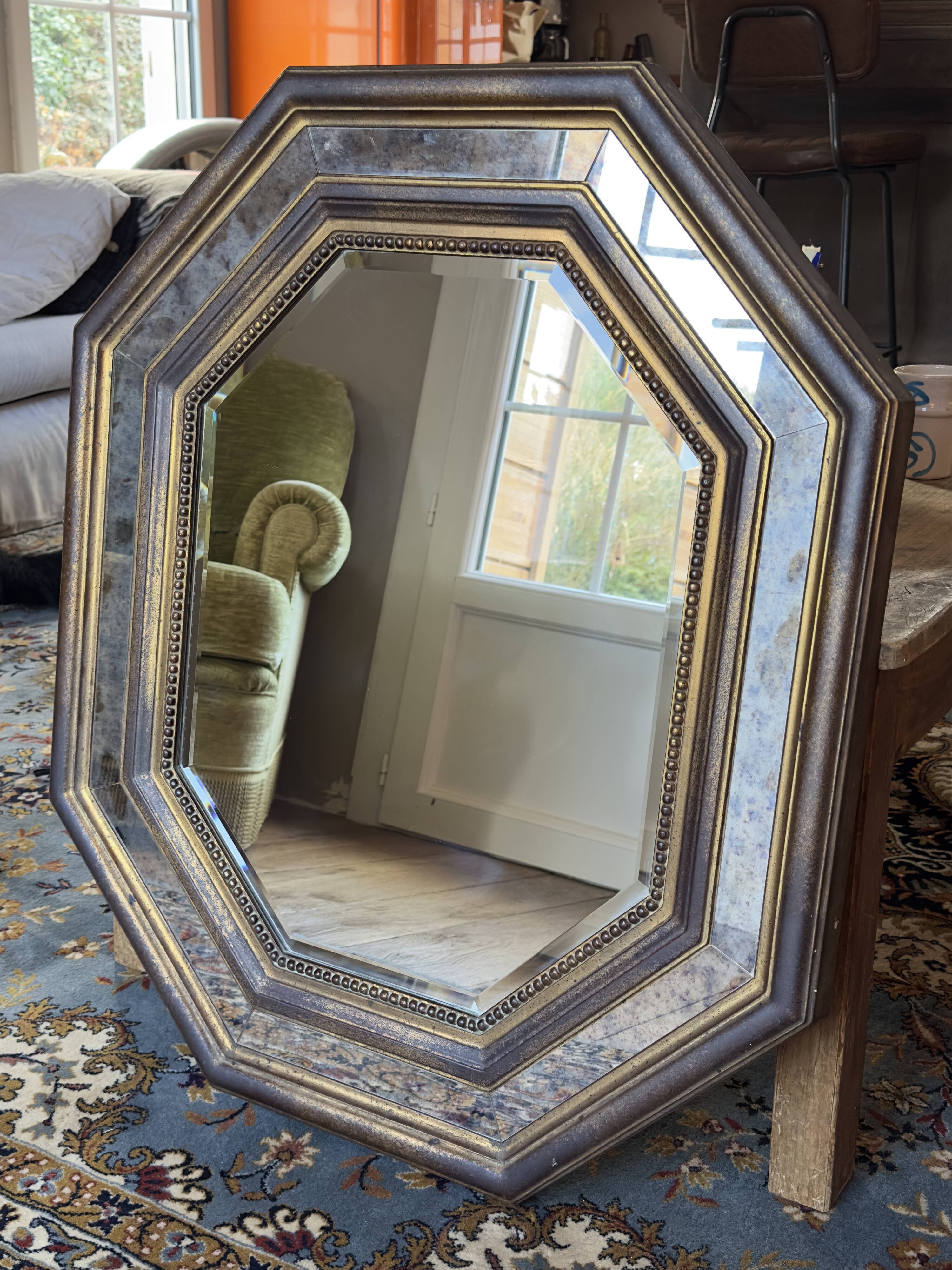 Antique gold mirror Deknudt