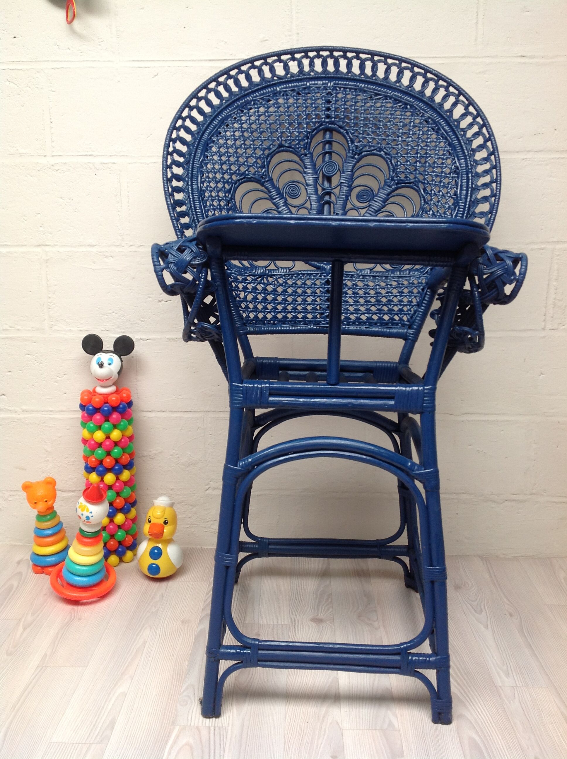 High chair rattan Emmanuelle