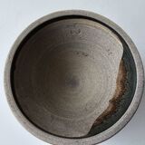 Magnificent blue ceramic flowerpot vase signed (pictogram with identification)