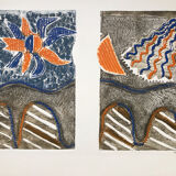 Le pont.Gravure au carborundum, LOUTTRE B, 1926-2012