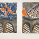 LOUTTRE B, 1926-2012. The bridge. Carborundum engraving.
