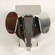 80s heavy metal chrome elephant floor lamp as side table Postmodern design