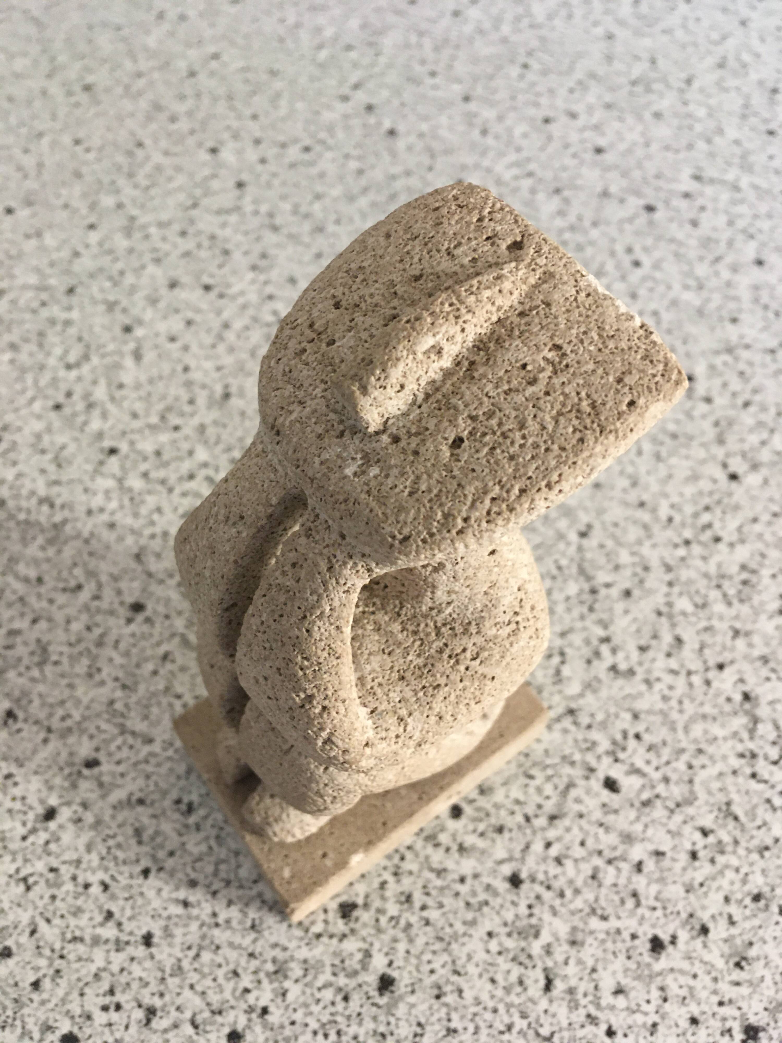 Sculpture the thinker cycladic art