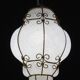 Venetian Lantern in Murano Reticello Glass, 1950s