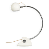 Lamp designed by luci cinisello - origin milan, italy - material: chromed metal painted white - height