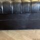 Chesterfield sofa in genuine black leather 3 seats