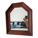 Vintage wooden mirror 35x29,5cm