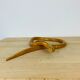 Jouet serpent articulé en bois vintage