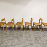 Set of 6 dining chairs, 1960s