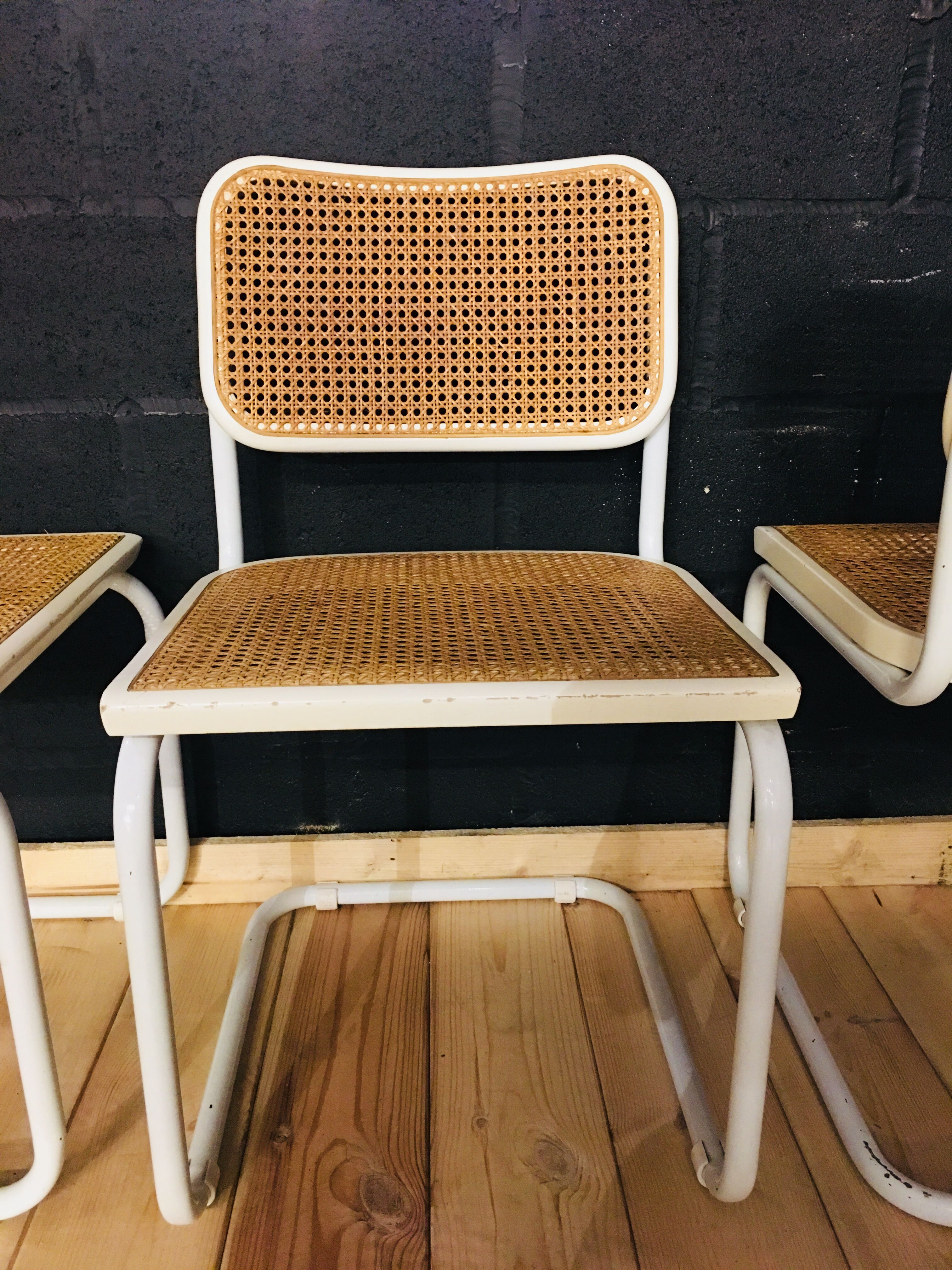 Set of 4 chairs by Marcel Breur model B32 Cesca